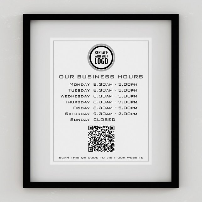Fügen Sie Ihren Logo-Text QR-Code Geschäftseröffnu Poster (Von Creator hochgeladen)