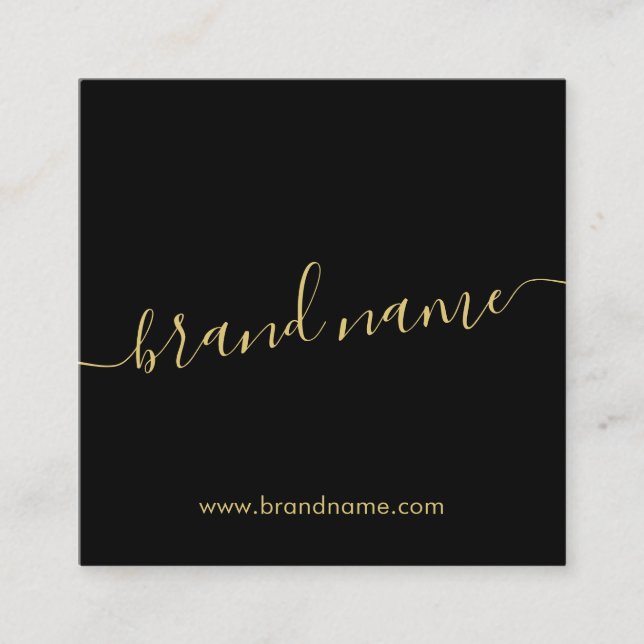 Fügen Sie Ihren Markennamen modernen minimalistisc Telefonnummerkarte (Vorderseite)