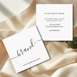 Fügen Sie Ihren Markennamen modernen minimalistisc Telefonnummerkarte