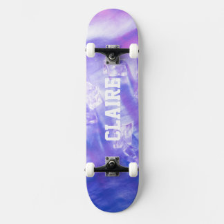 Fügen Sie Ihren Namen Cool Ice Lila hinzu Skateboard