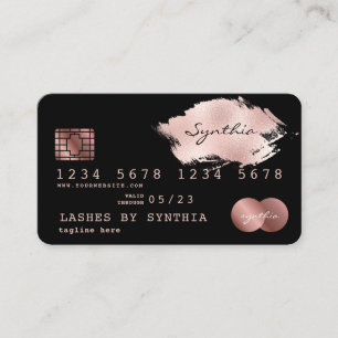 Fügen Sie Ihren Namen Credit Card Styling Gold hin Visitenkarte