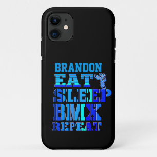 Fügen Sie Ihren Namen Eat Sleep BMX wiederholen Bl Case-Mate iPhone Hülle