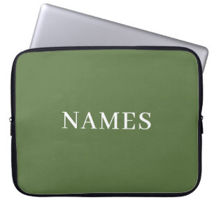 Fügen Sie Ihren Namen hinzu Laptopschutzhülle