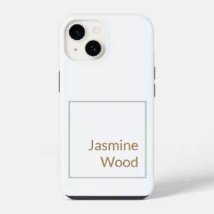 Fügen Sie Ihren Namen hinzu modern minimalist schl iPhone 14 Hülle