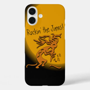 Fügen Sie Ihren Namen Kokopelli mit Noten Kunstwer iPhone 16 Plus Hülle