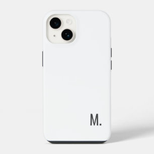 Fügen Sie Ihren Namen Modern Minimalistisch Grau W iPhone 14 Hülle