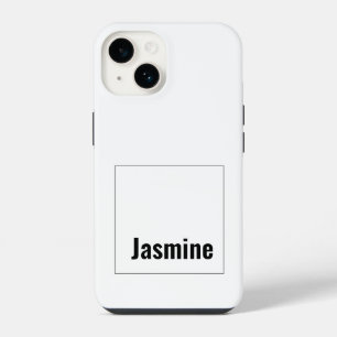 Fügen Sie Ihren Namen Modern Minimalistisch hinzu iPhone 14 Hülle