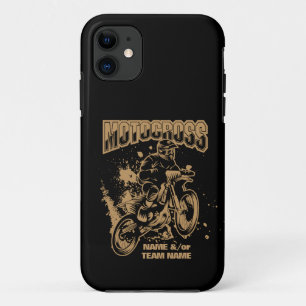 Fügen Sie Ihren Namen oder Teamname Motocross Ride Case-Mate iPhone Hülle
