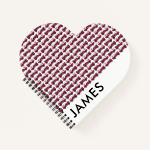 Fügen Sie Ihren Namen Red Fire LKW Personalisiert  Notizbuch