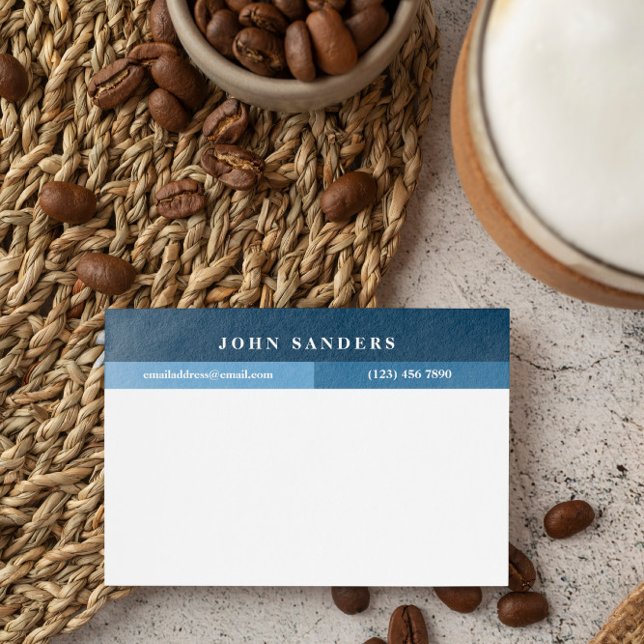 Fügen Sie Ihren Namen Simple Dunkelblau hinzu Post-it Klebezettel (Von Creator hochgeladen)