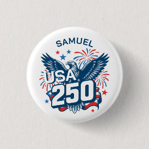 Fügen Sie Ihren Namen Skizzierter Weißkopfseeadler Button