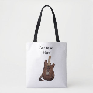 Fügen Sie Ihren Namen Text braune Akustikgitarre e