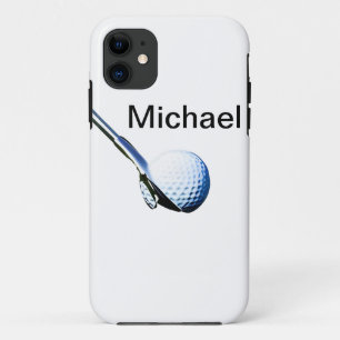 Fügen Sie Ihren Namen Text Golfball Club Sportausr Case-Mate iPhone Hülle