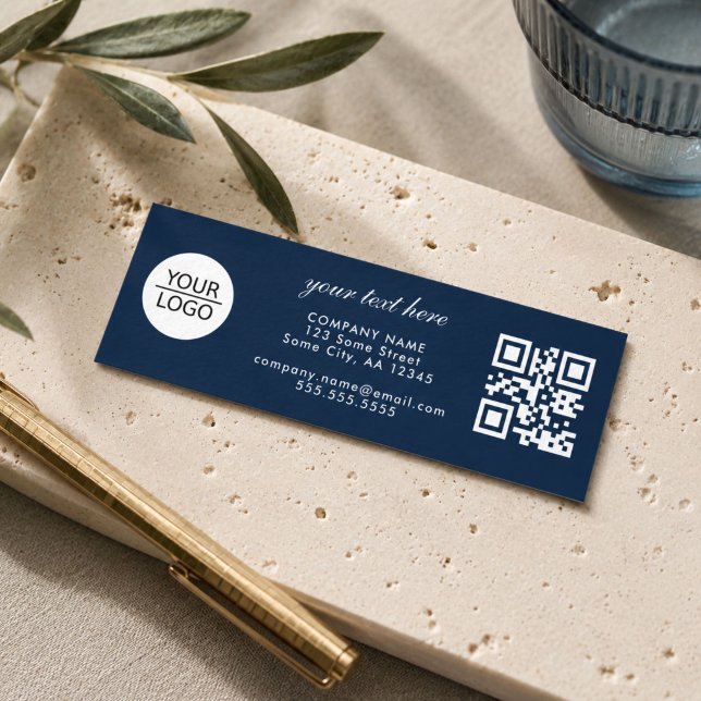 Fügen Sie Ihren QR-Logo-Code Benutzerdefinierte Te Mini Visitenkarte (Von Creator hochgeladen)