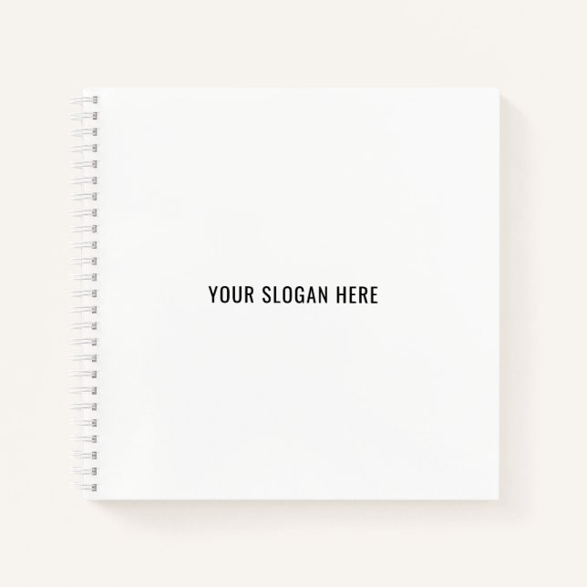 Fügen Sie Ihren Slogan oder Ihren Kostenvoranschla Notizbuch (Vorderseite)