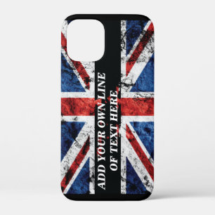 Fügen Sie Ihren Text auf dem englischen Flaggen-Ki Case-Mate iPhone Hülle