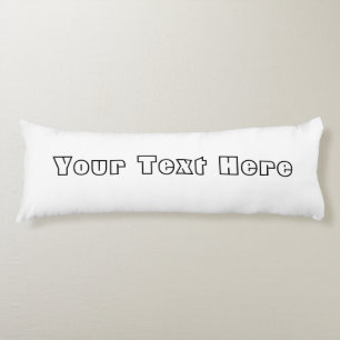 Fügen Sie Ihren Text Body Pillow hinzu, erstellen  Seitenschläferkissen