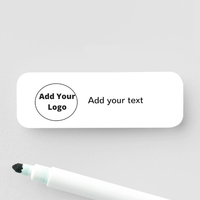 Fügen Sie Ihren Text einfach nur minimale benutzer Namensschild (Beispiel)