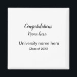 Fügen Sie Ihren Text einfachen Absolvent hinzufüge Magnet<br><div class="desc">Entwurf</div>