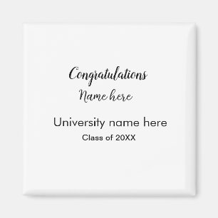 Fügen Sie Ihren Text einfachen Absolvent hinzufüge Magnet