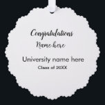 Fügen Sie Ihren Text einfachen Absolvent hinzufüge Ornament Karte<br><div class="desc">Entwurf</div>