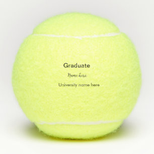 Fügen Sie Ihren Text einfachen Absolvent hinzufüge Tennisbälle