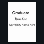 Fügen Sie Ihren Text einfachen Absolvent hinzufüge Tischnummer<br><div class="desc">Entwurf</div>