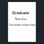 Fügen Sie Ihren Text einfachen Absolvent hinzufüge Tischnummer<br><div class="desc">Entwurf</div>