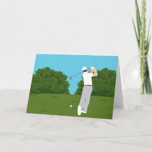 FÜGEN SIE IHREN TEXT GOLFSCHWUNG HINZU KARTE