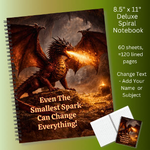Fügen Sie Ihren Text hinzu. Name Feuerdrache in se Notizbuch