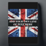 Fügen Sie Ihren Text in englischer Flagge Throw Pi Fotoplatte<br><div class="desc">Fügen Sie Ihren Text unter englischer Flagge hinzu</div>