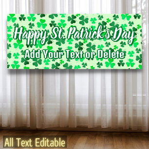 Fügen Sie Ihren Text Irland irischen Party St Patr Banner