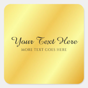 Fügen Sie Ihren Text Namen Monogramm Schrift-Typog Quadratischer Aufkleber