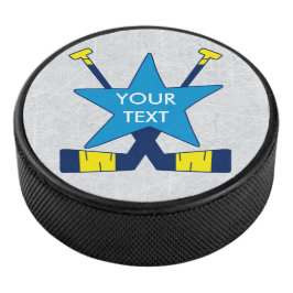Fügen Sie Ihren Text oder Nummer Eishockey Goalie  Eishockey Puck