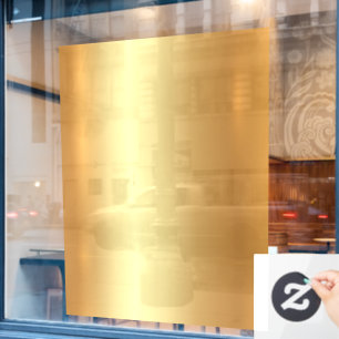 Fügen Sie Ihren Text QR-Code-Logo Leere Gold Hinte Fensteraufkleber
