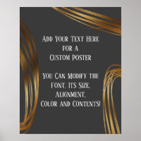 Fügen Sie Ihren Text Scribbled Gold Ovals Dunkelgr