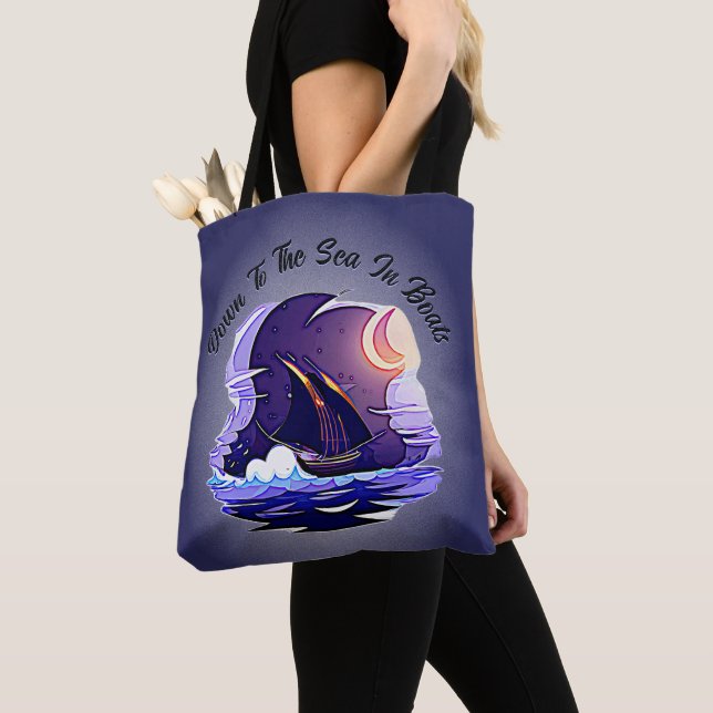 Fügen Sie Ihren Text, Segelschiff, Wolken Moon Blu (Von Nahem)