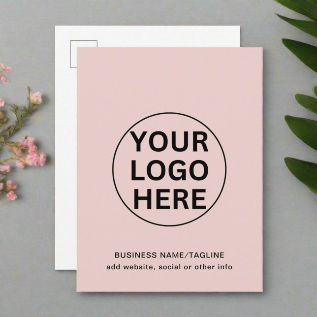 Fügen Sie Ihren Text und Ihr Logo hinzu l Werbetex Postkarte (Von Creator hochgeladen)