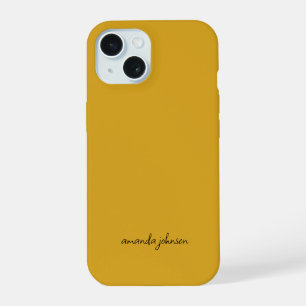 Fügen Sie Ihren vollen Namen Minimal Monogram Must iPhone 15 Hülle