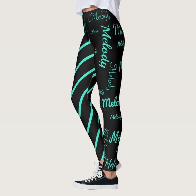Fügen Sie Ihren Wiederholungsnamen hinzu, wenn Leg Leggings (Links)