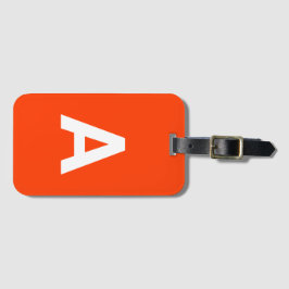 Fügen Sie initiale Monogram Personalisiert Simple  Gepäckanhänger