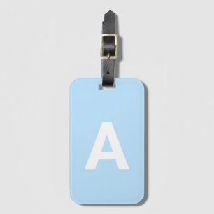 Fügen Sie initiale Monogram Personalisiert Simple Gepäckanhänger