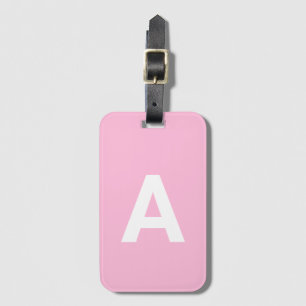Fügen Sie initiale Monogram Personalisiert Simple Gepäckanhänger