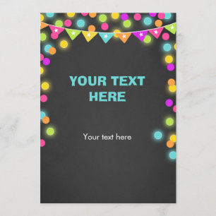 Fügen Sie Karte Neonglühen in den dunklen