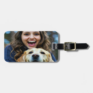 Fügen Sie Labrador Retriever-Foto Personalisieren Gepäckanhänger