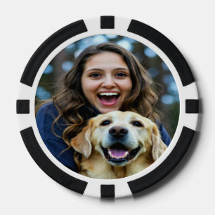 Fügen Sie Labrador Retriever-Foto Personalisieren Pokerchips