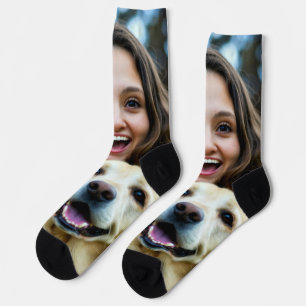Fügen Sie Labrador Retriever-Foto Personalisieren Socken