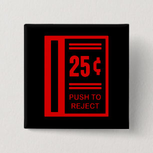 Fügen Sie Münze ein, um Säulengang-Videospiel z Button