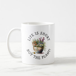 Fügen Sie Name, Text - Das Leben ist Kurz, Kaufen Kaffeetasse