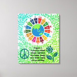 Fügen Sie Personalisierte Zitattexte trendy Geburt Leinwanddruck